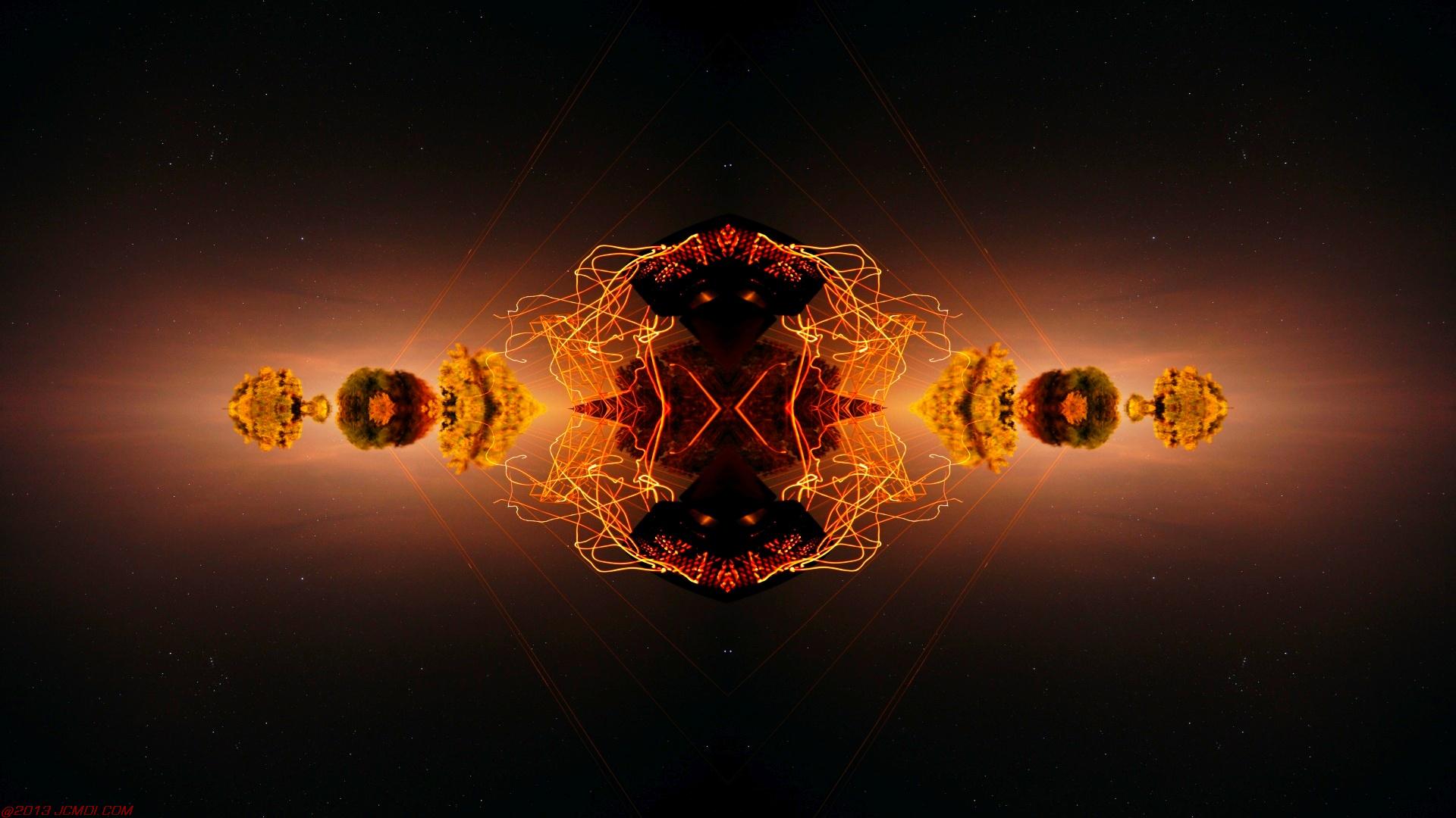 Chimney Sparks Abstract Artwork Timelapse Still Images